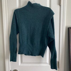 Prologue Forest Green Shoulder Sweater